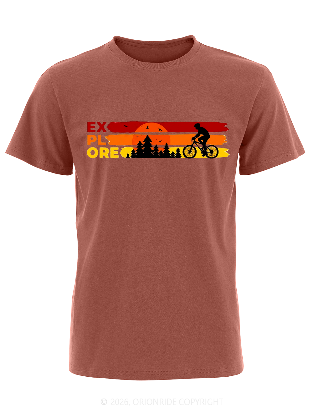 Orionride Sunset Silhouette Short Sleeves Bike T-Shirt