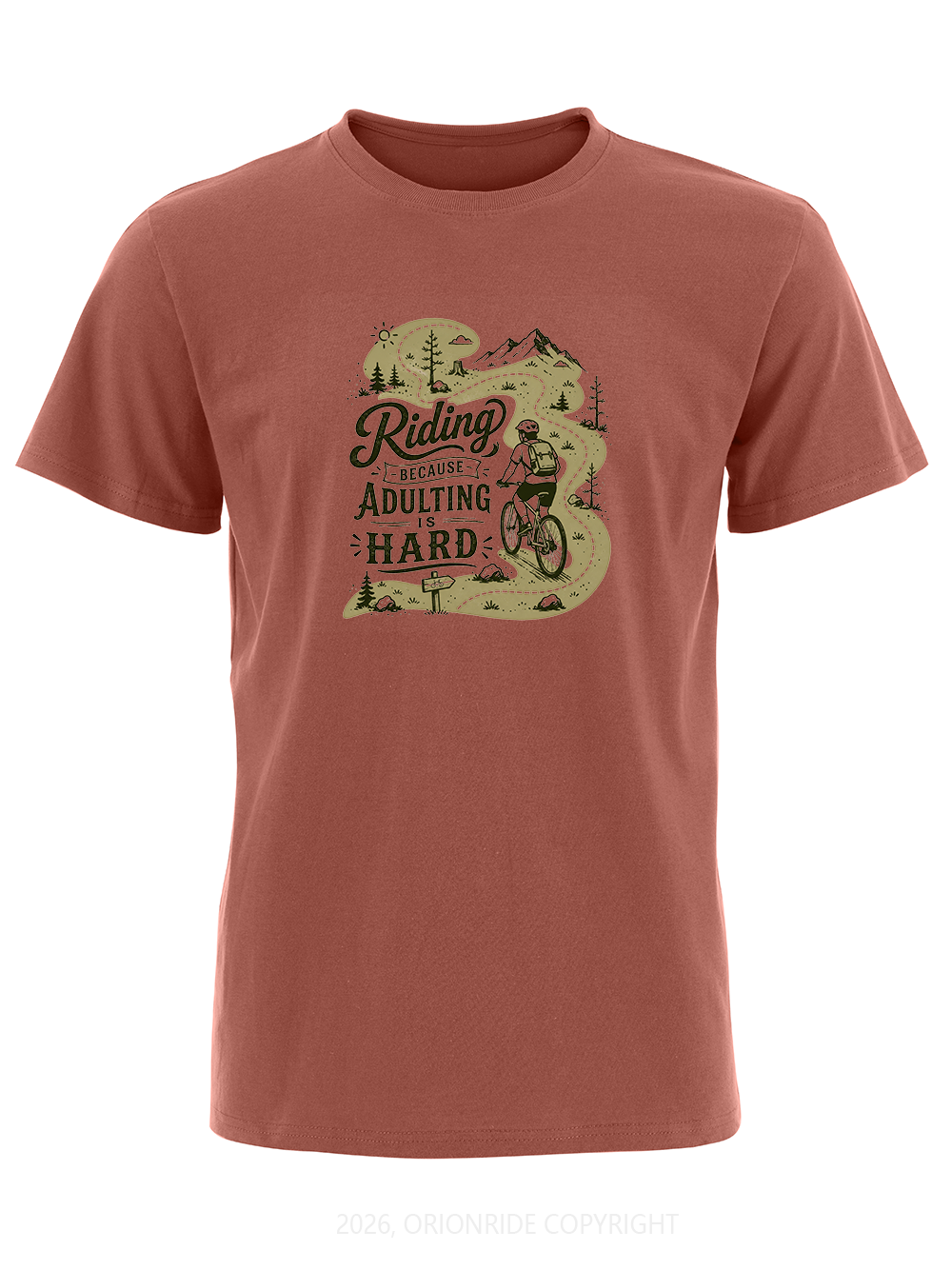 Orionride Adulting Is Hard Short Sleeves Bike T-Shirt