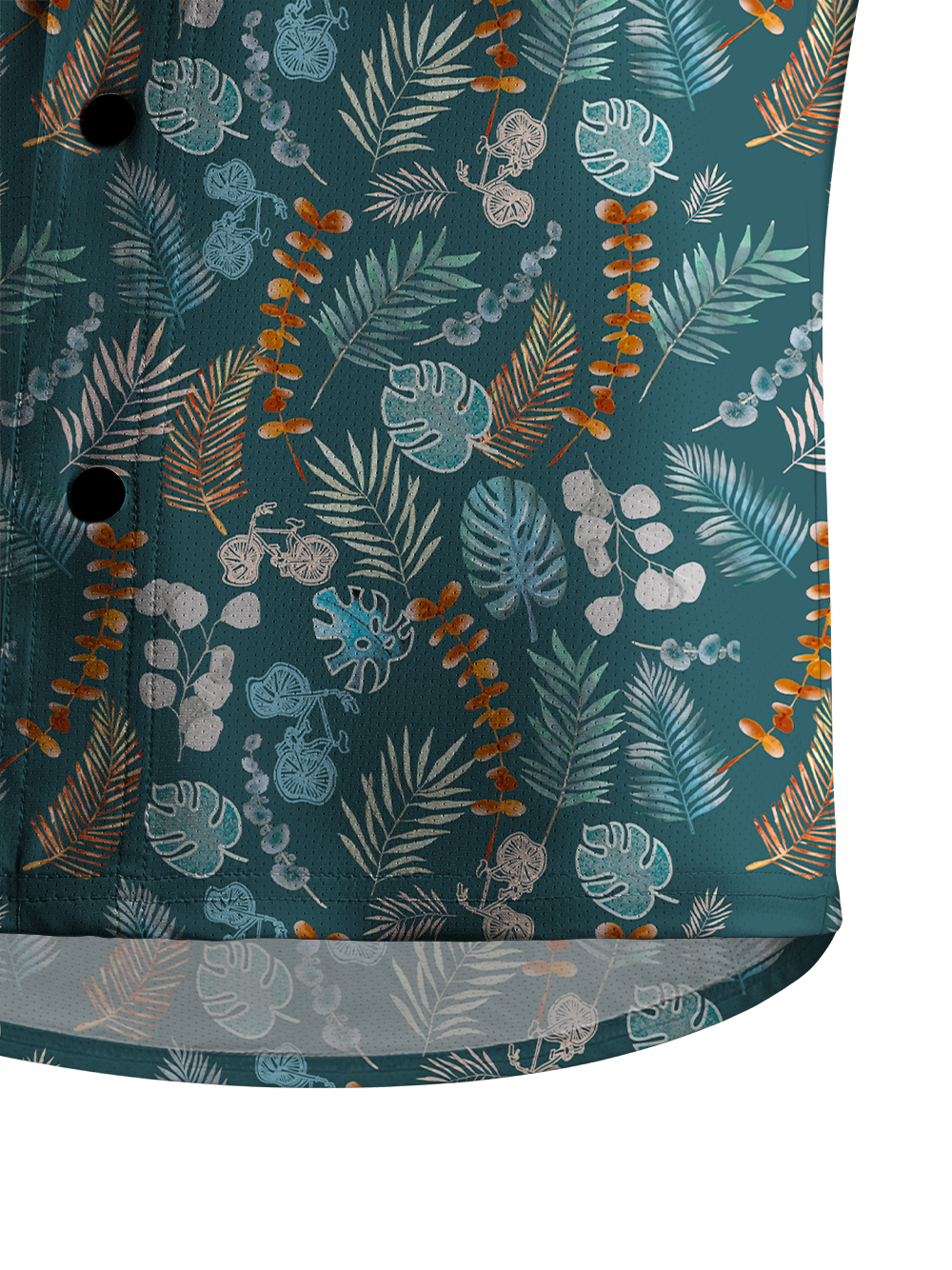 Orionride Hawaiian Monstera Men's Stretchy Breathable Long Sleeve Gravel Shirt