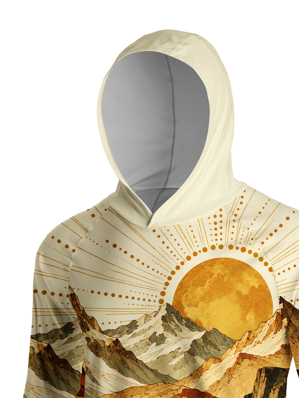 Orionride Solar Ascent Long Sleeve Cycling Hoodie Shirt