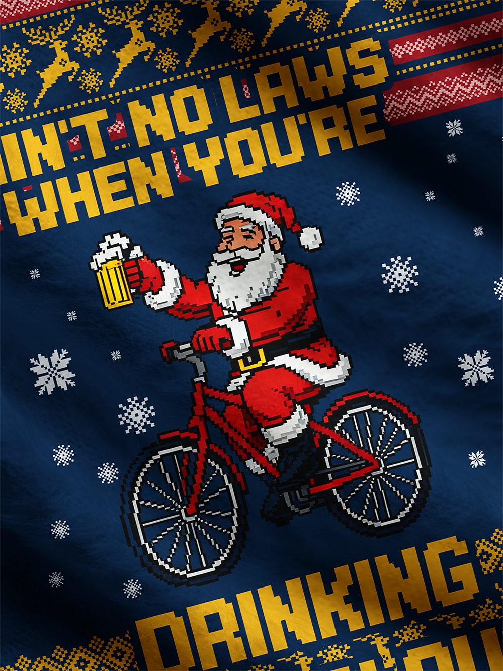 Orionride Drinking With Claus Men's Sweaters