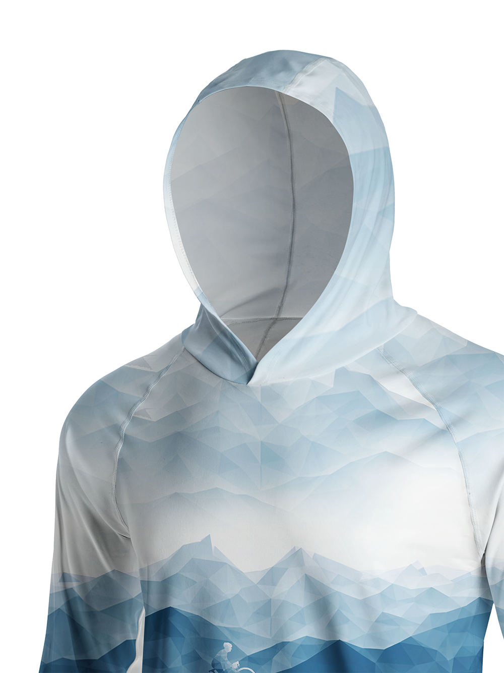 Orionride Snow Mountain Long Sleeve Cycling Hoodie Shirt