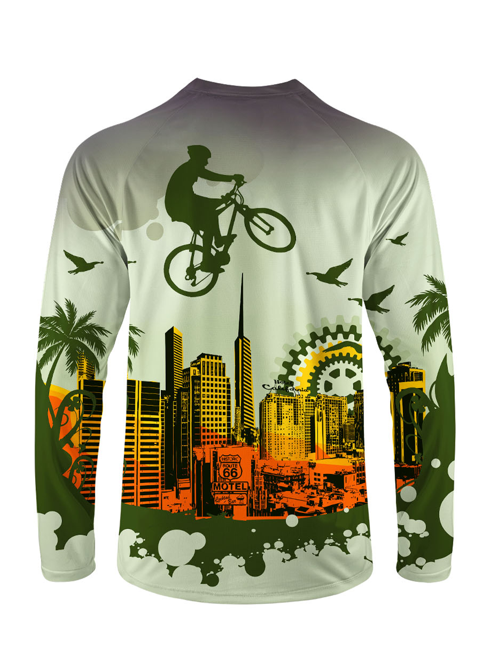 Orionride Flying Over The City Long Sleeve Downhill Jersey