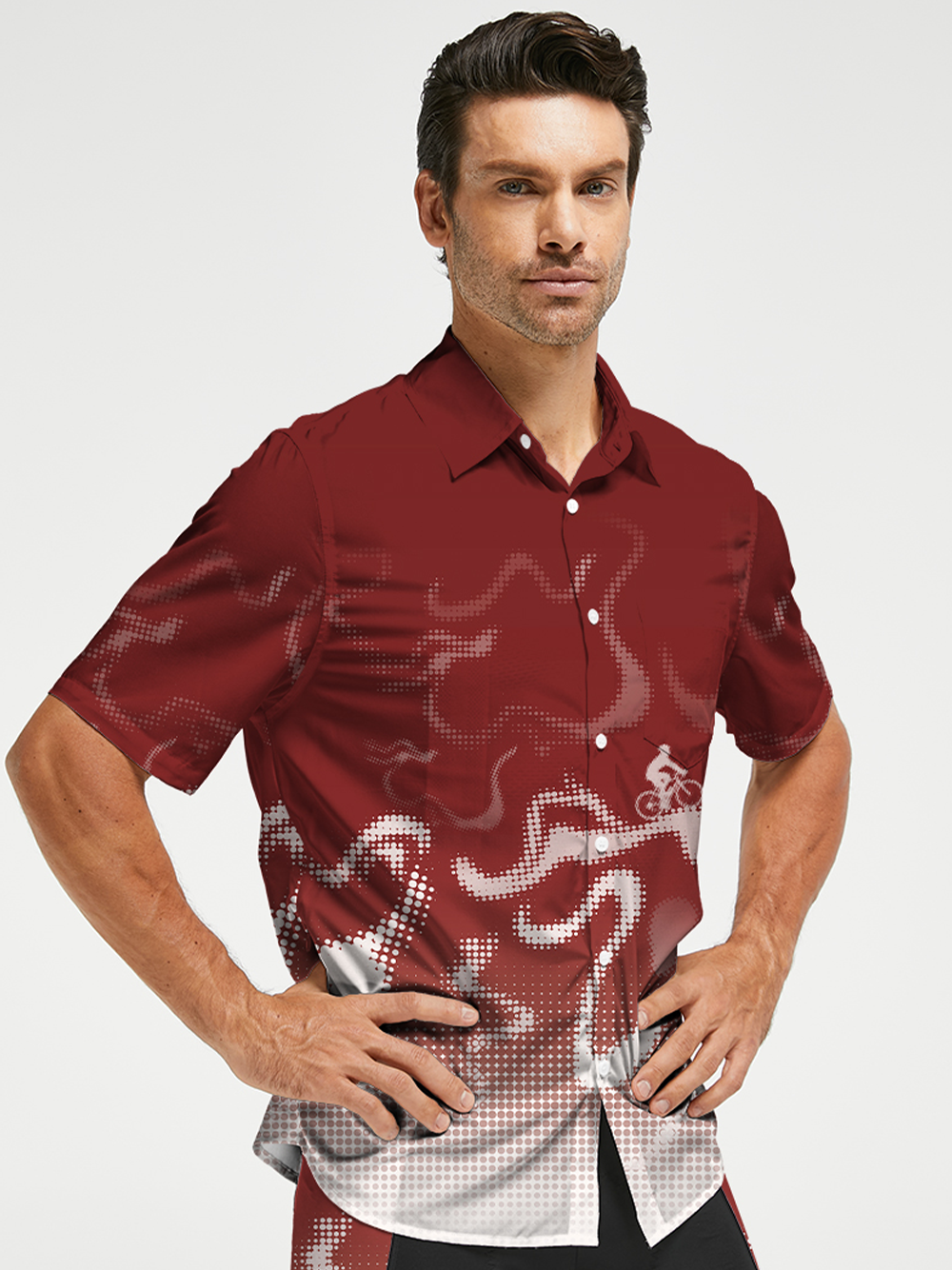 Orionride Virtual Contours Zipper Pockets Ultra Lightweight Short Sleeves Gravel Shirt