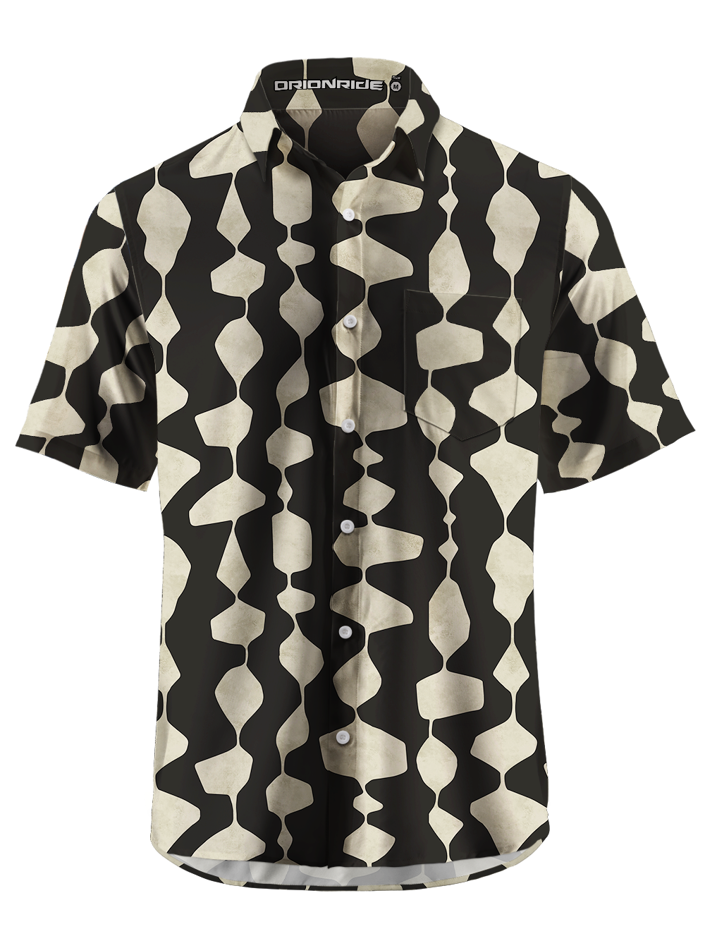 Orionride Water Droplets Flow Zipper Pockets Ultra Lightweight Short Sleeves Gravel Shirt
