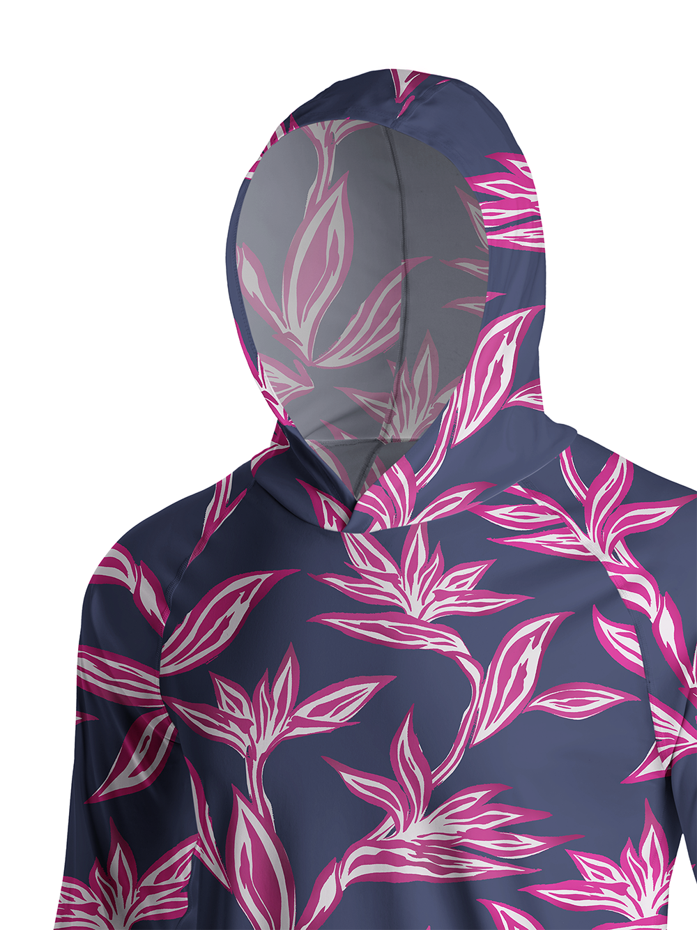 Orionride Strelitzia Reginae Long Sleeve Cycling Hoodie Shirt