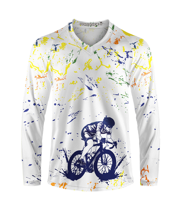 Orionride Ink Art Long Sleeve Downhill Jersey