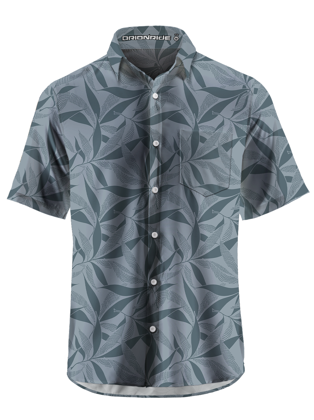 Orionride Leaf Vein Chain Zipper Pockets Ultra Lightweight Short Sleeves Gravel Shirt