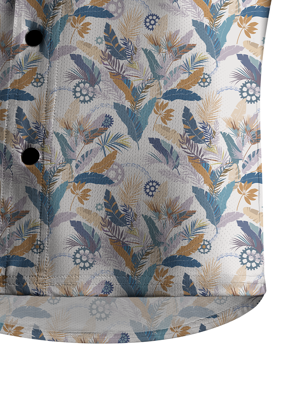 Orionride Autumn Leaves Men's Stretchy Breathable Long Sleeve Gravel Shirt