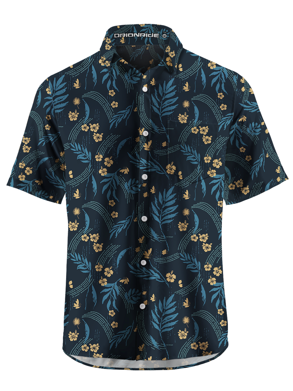 Orionride Traces Of Falling Zipper Pockets Ultra Lightweight Short Sleeves Gravel Shirt