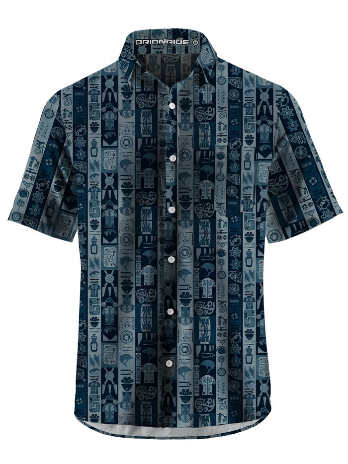 Orionride Mysterious Parts Zipper Pockets Ultra Lightweight Short Slee