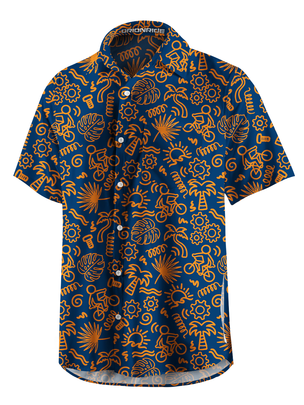 Orionride Go On Vacation Zipper Pockets Ultra Lightweight Short Sleeves Gravel Shirt