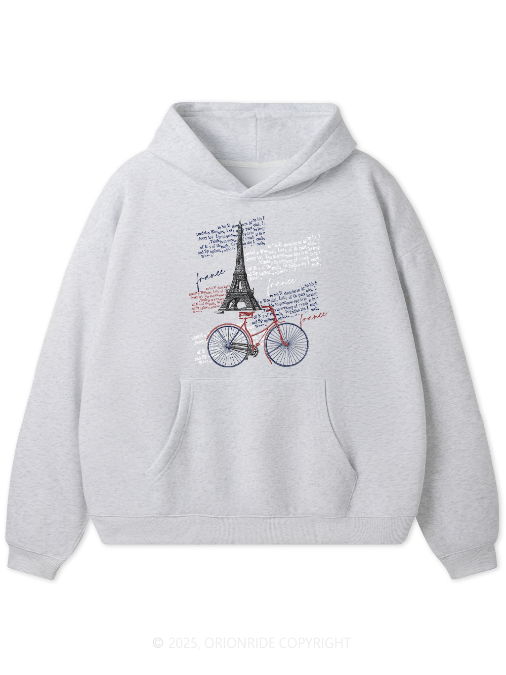 Orionride Tour Around The Eiffel Tower Women's Fleece Hoodie