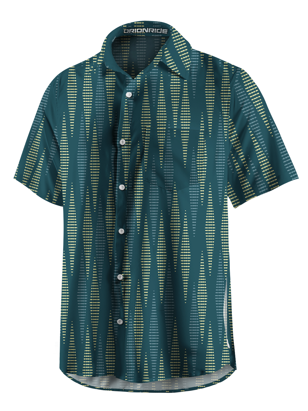 Orionride Sawtooth Weave Line Zipper Pockets Ultra Lightweight Short Sleeves Gravel Shirt