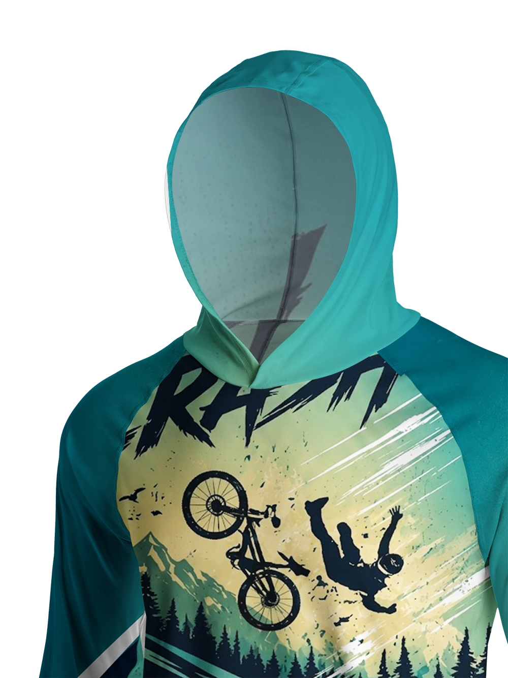Orionride Aerial Flip Long Sleeve Cycling Hoodie Shirt