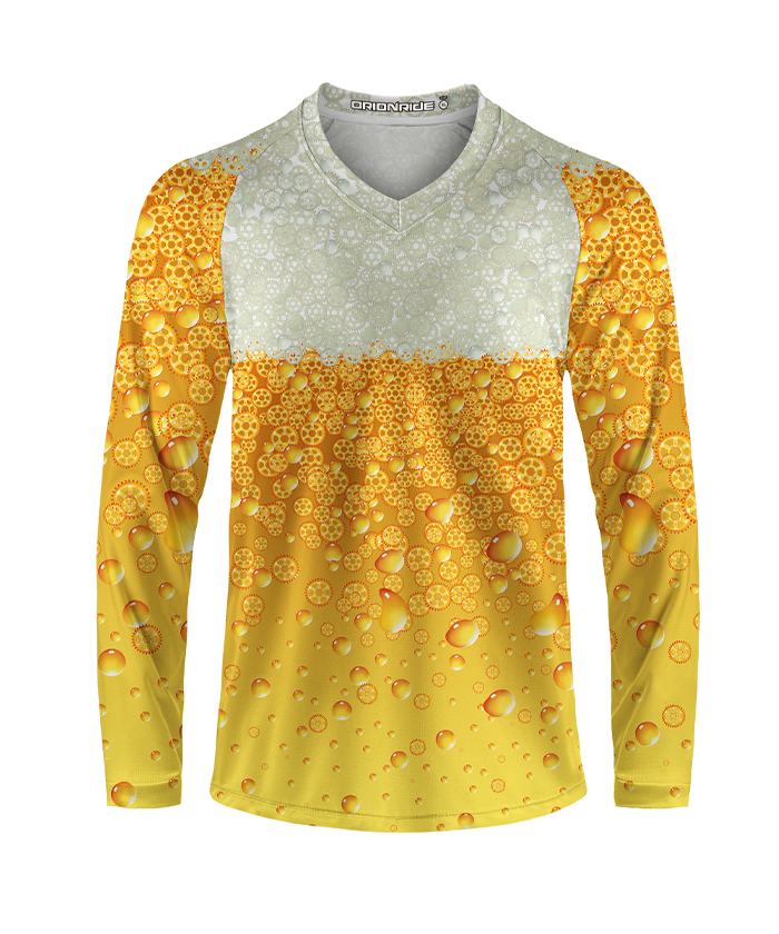 Orionride Beer Gear Bubbles Long Sleeve Downhill Jersey