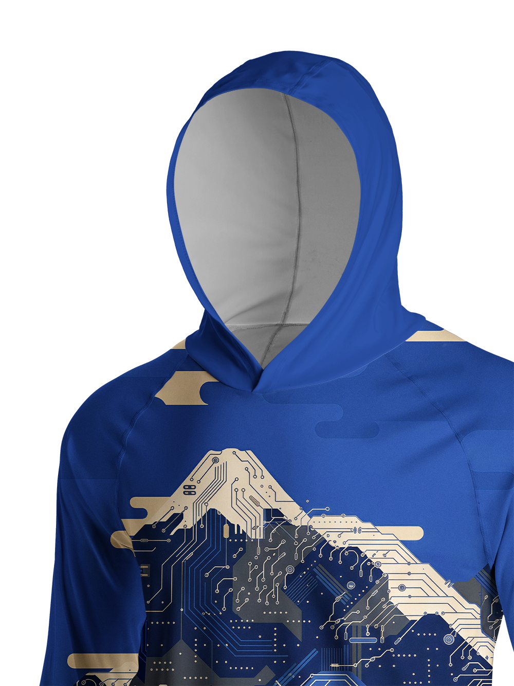 Orionride Circuit Mountains Long Sleeve Cycling Hoodie Shirt