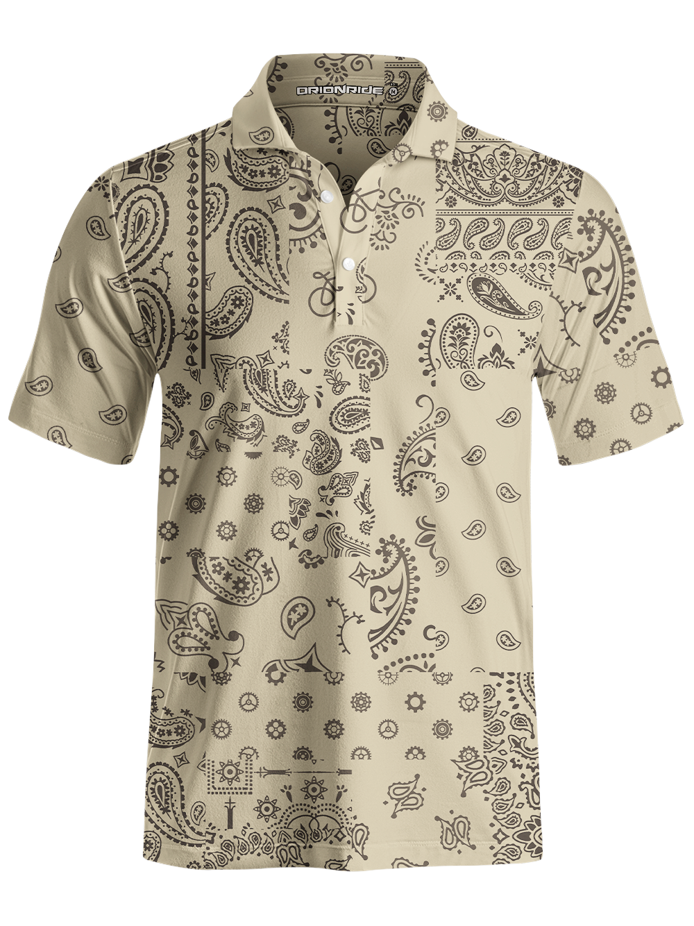 Orionride Gear Cashew Flower Men's Polo Shirt