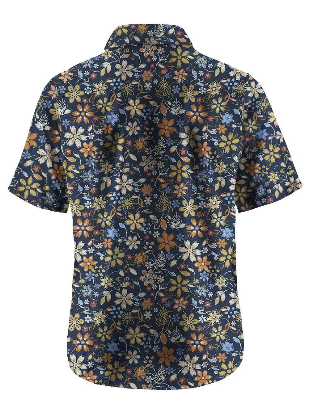 Orionride Embroidered Flower Zipper Pockets Ultra Lightweight Short Sleeves Gravel Shirt
