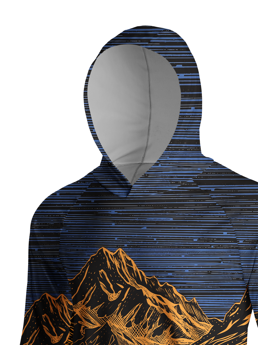 Orionride Light And Shadow Long Sleeve Cycling Hoodie Shirt
