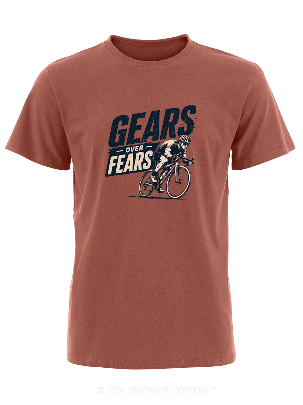 Orionride Gears Over Fears Short Sleeves Bike T-Shirt
