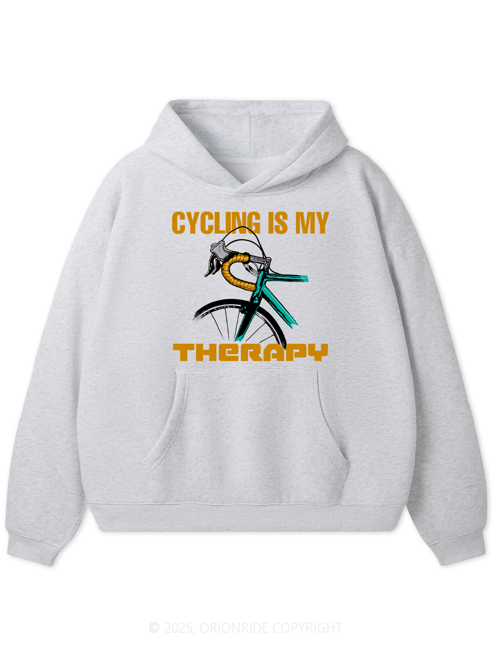 Orionride Cycling Is My Therapy Fleece Hoodie
