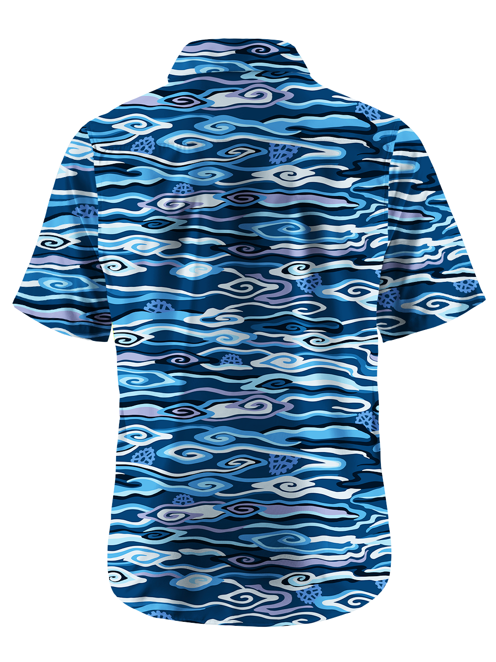 Orionride Flowing Waves Zipper Pockets Ultra Lightweight Short Sleeves Gravel Shirt