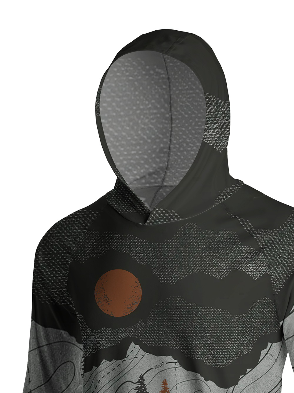 Orionride Under The Blazing Sun Long Sleeve Cycling Hoodie Shirt