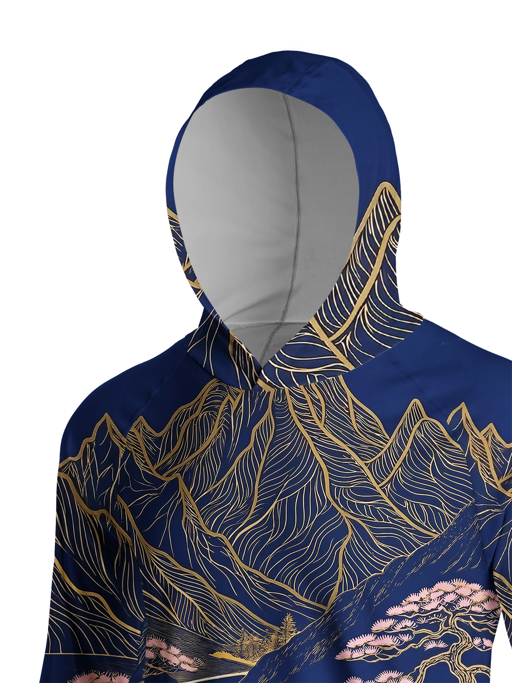 Orionride Line Mountain Ride Long Sleeve Cycling Hoodie Shirt