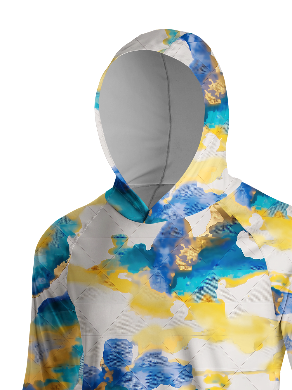 Orionride Watercolor Cloud Long Sleeve Cycling Hoodie Shirt