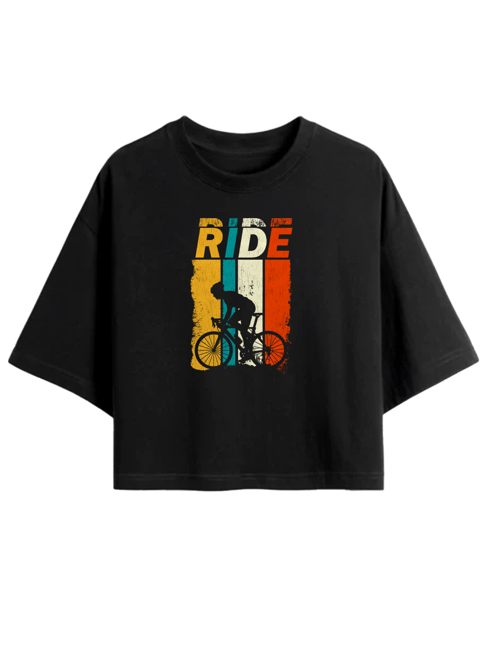 Orionride Color RIDE Women's Oversize Cycling Crop Tops