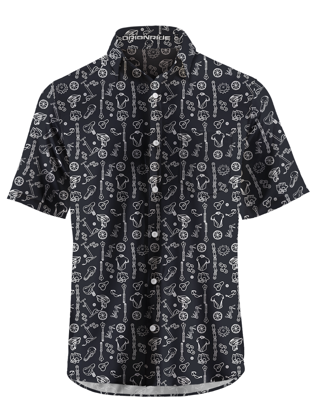 Orionride The Story Of Parts Zipper Pockets Ultra Lightweight Short Sleeves Gravel Shirt