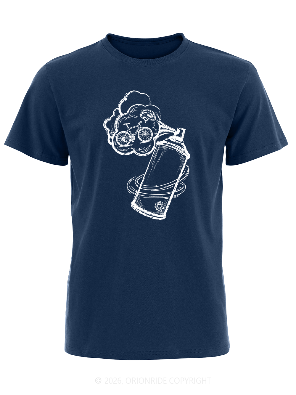 Orionride Bicycle In The Air Mass Short Sleeves Bike T-Shirt