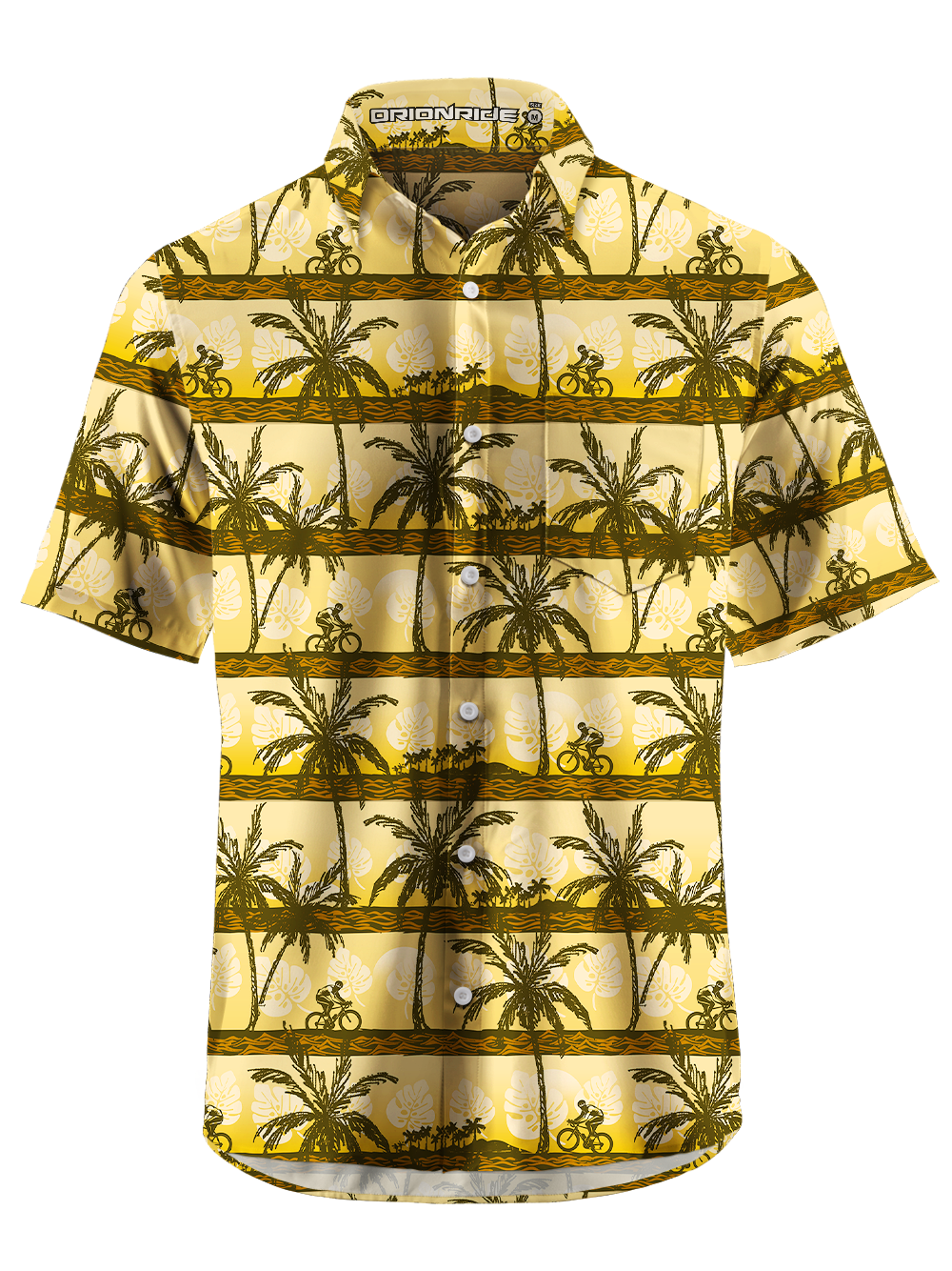 Orionride Distant Coastline Zipper Pockets Ultra Lightweight Short Sleeves Gravel Shirt