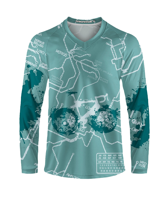 Orionride Green Trail Long Sleeve Downhill Jersey