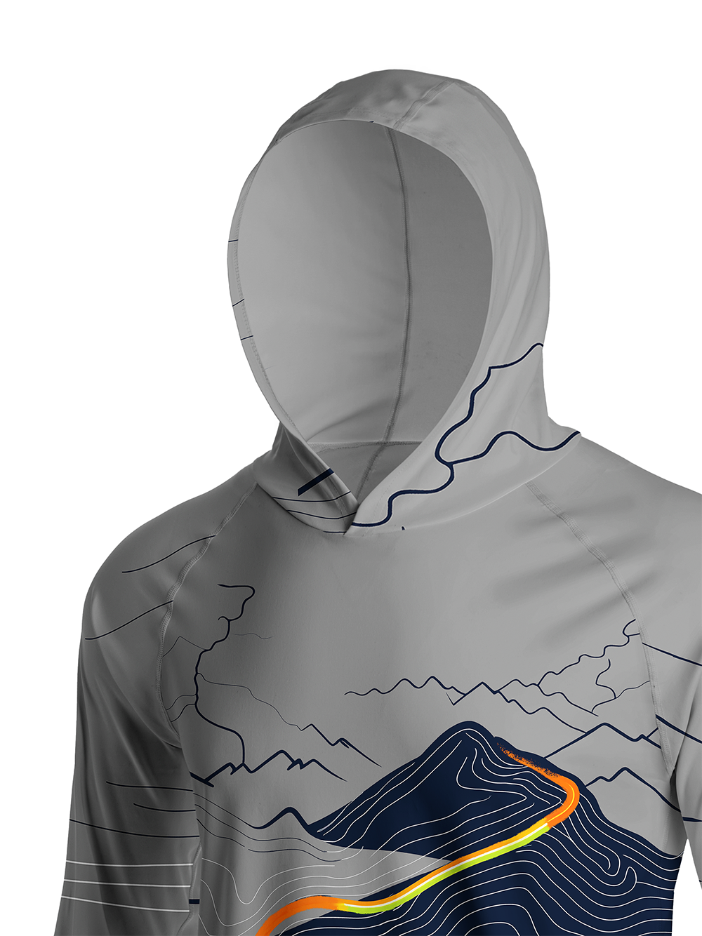 Orionride The Road To The Summit  Long Sleeve Cycling Hoodie Shirt