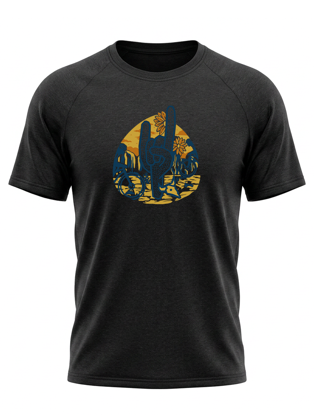 Orionride Desert Cycling Short Sleeves Quick-Dry Training T-Shirt
