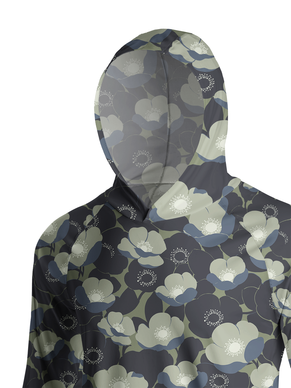 Orionride Layered Bloom Long Sleeve Cycling Hoodie Shirt