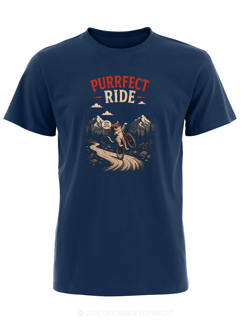 Orionride Purrfect Ride Short Sleeves Bike T-Shirt