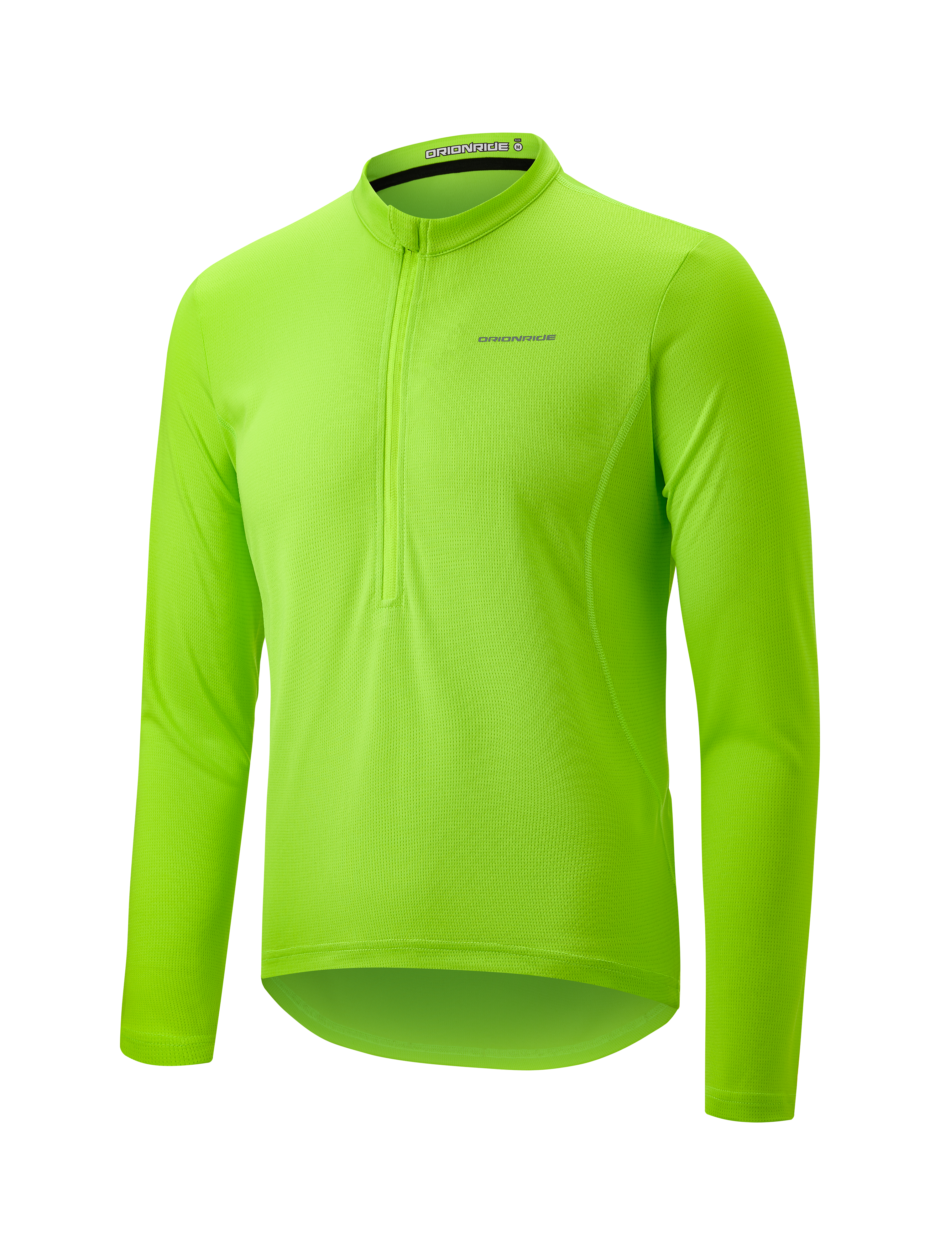 Orionride Brand Long Sleeve Half Zipper Mountain Bike Jersey Green