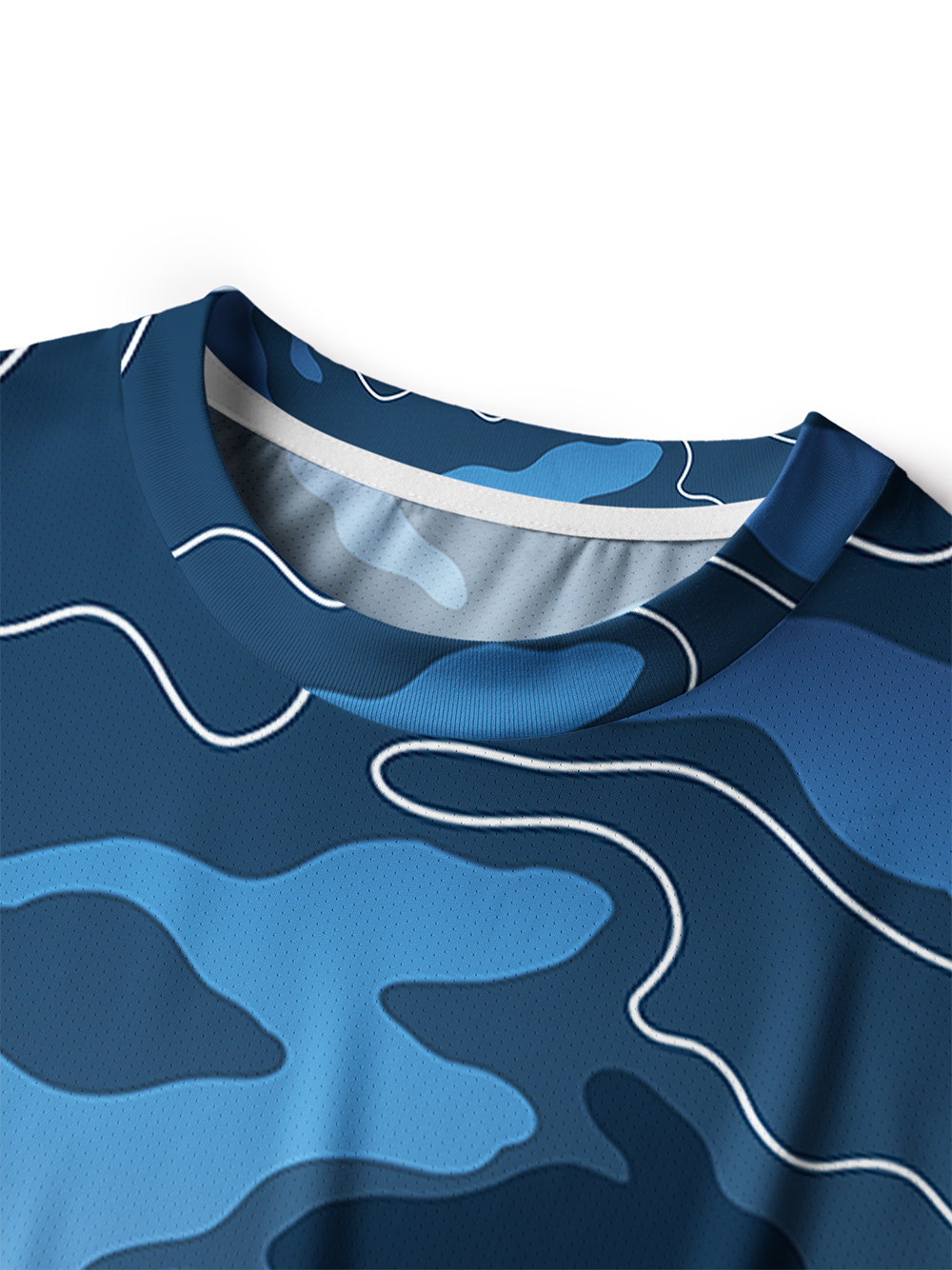 Orionride Gradient Ripple Men's Breathable Short Sleeve Technical Tee