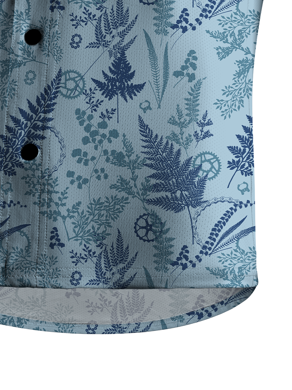 Orionride Chain Leaves Men's Stretchy Breathable Long Sleeve Gravel Shirt