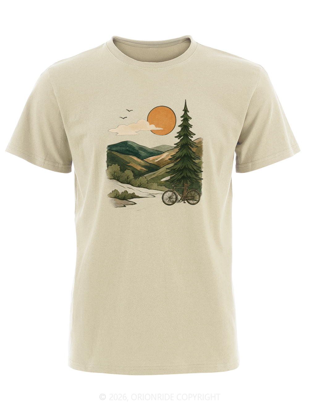 Orionride Mountain And Wild Scenery Short Sleeves Bike T-Shirt