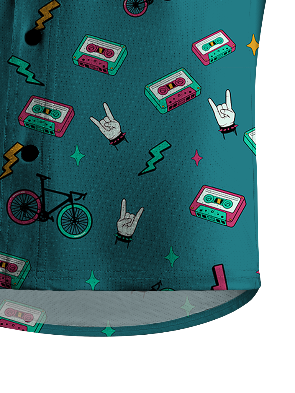 Orionride Vintage Music Men's Stretchy Breathable Long Sleeve Gravel Shirt