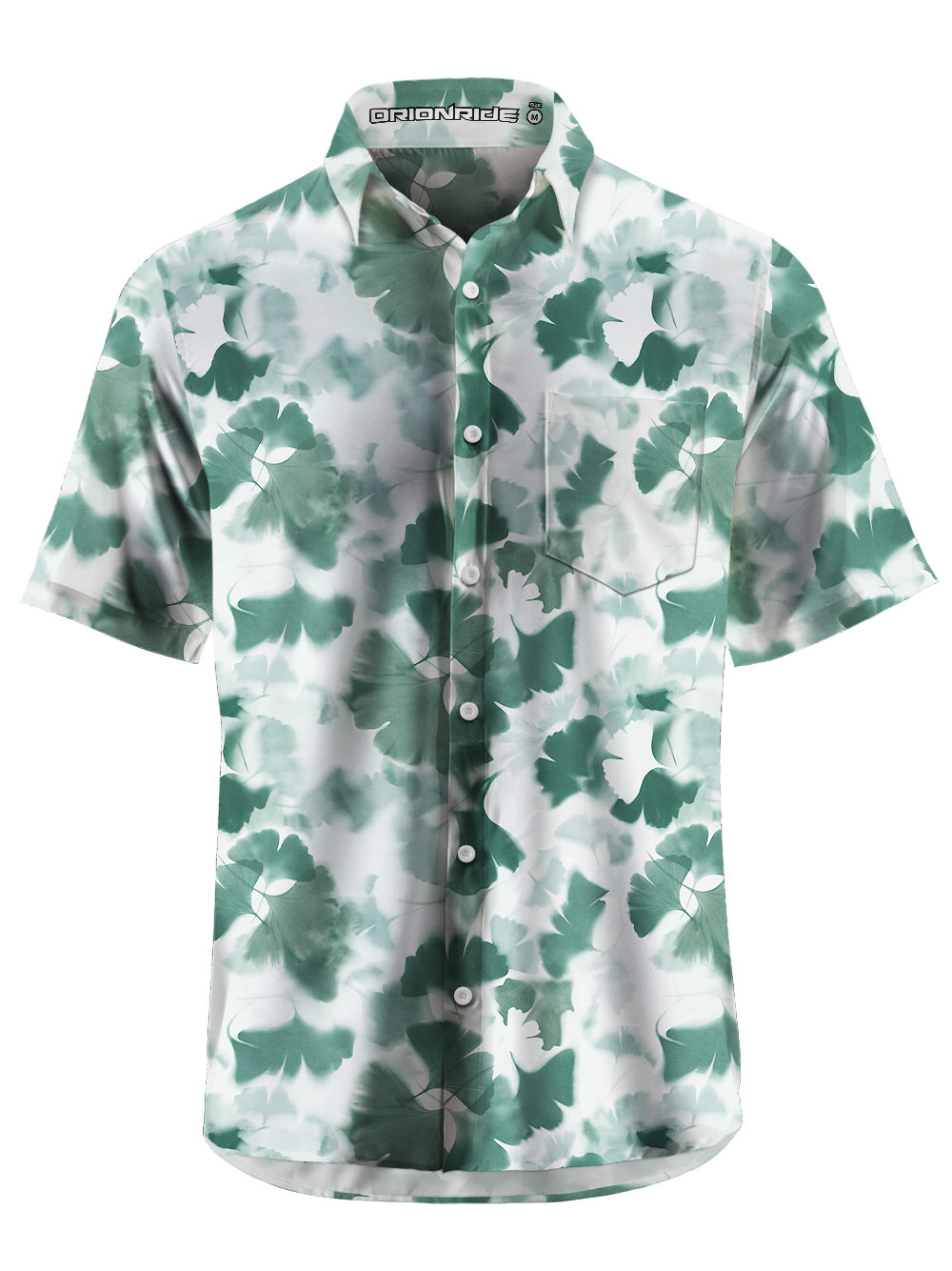 Orionride Ink Wash Zipper Pockets Ultra Lightweight Short Sleeves Gravel Shirt