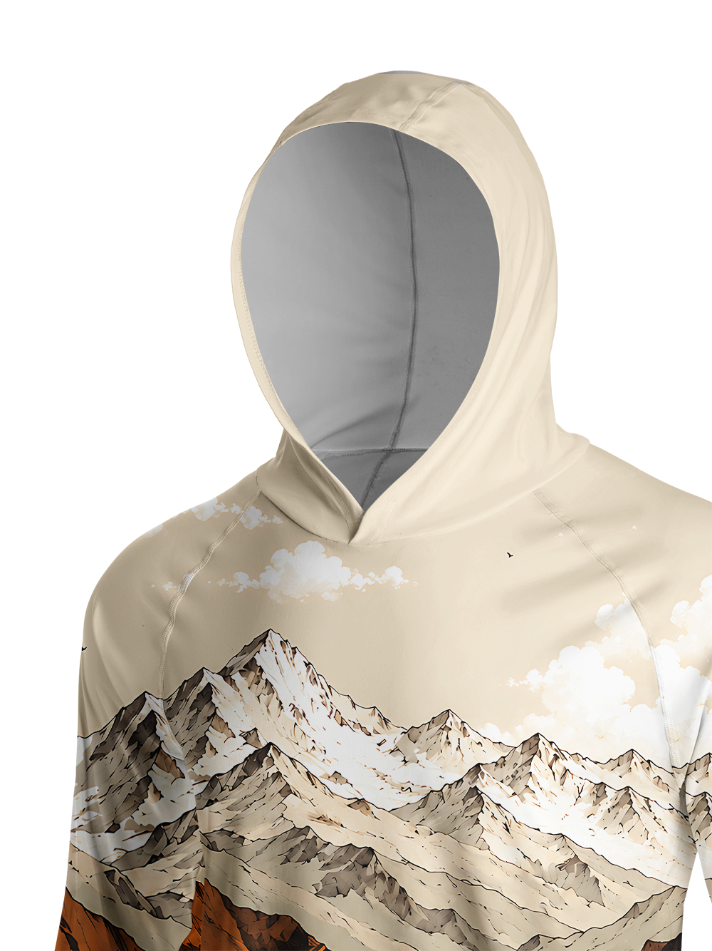 Orionride Wild Horizon Long Sleeve Cycling Hoodie Shirt