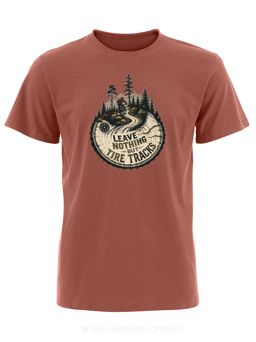 Orionride Leave Tire Tracks Short Sleeves Bike T-Shirt