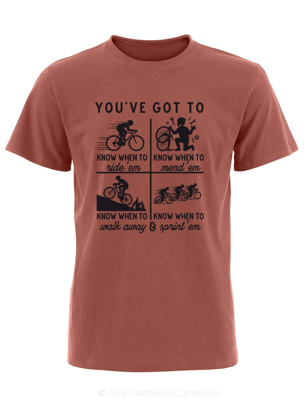 Orionride Cycling Rules Short Sleeves Bike T-Shirt