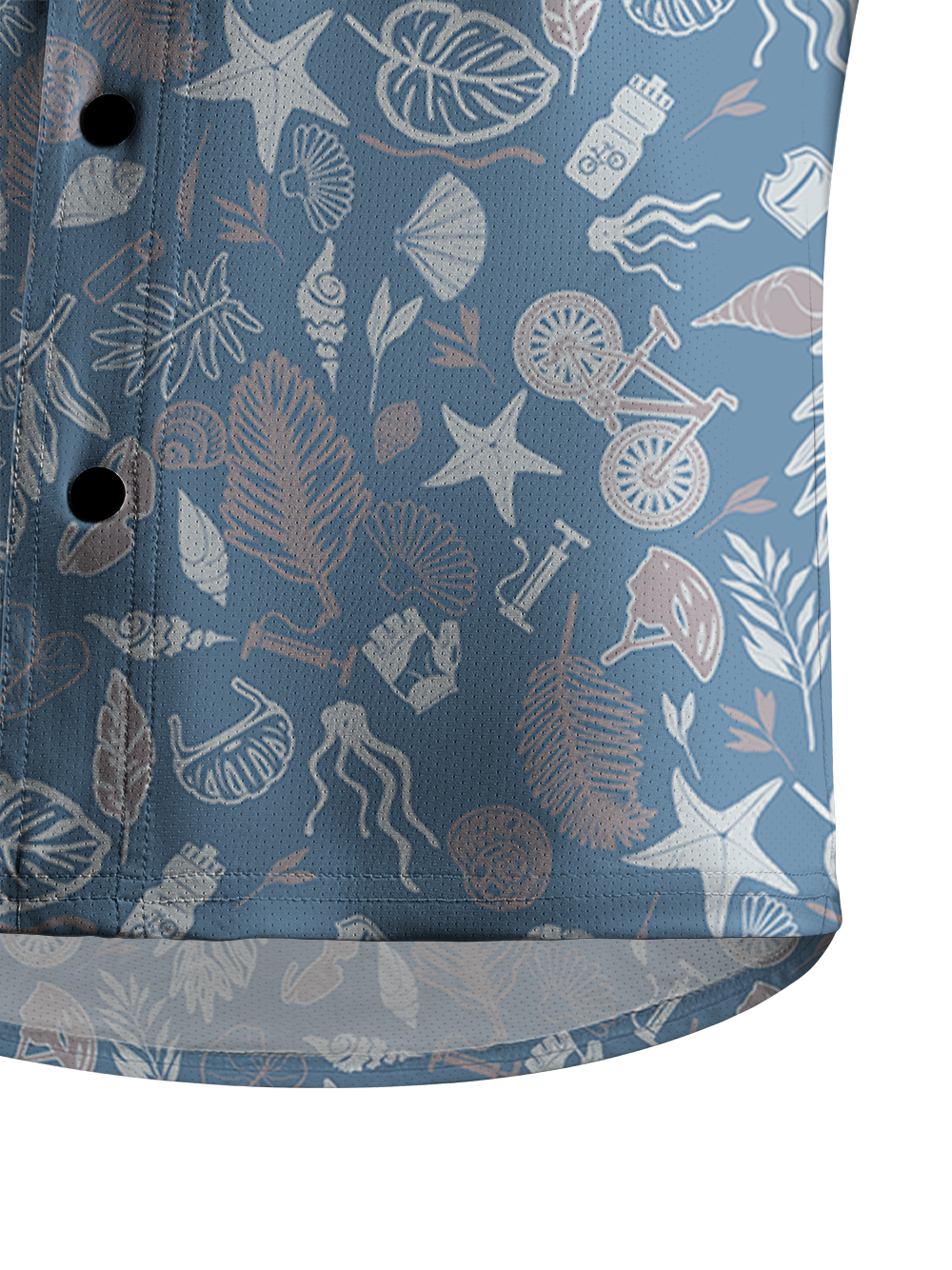 Orionride Underwater World Men's Stretchy Breathable Long Sleeve Gravel Shirt