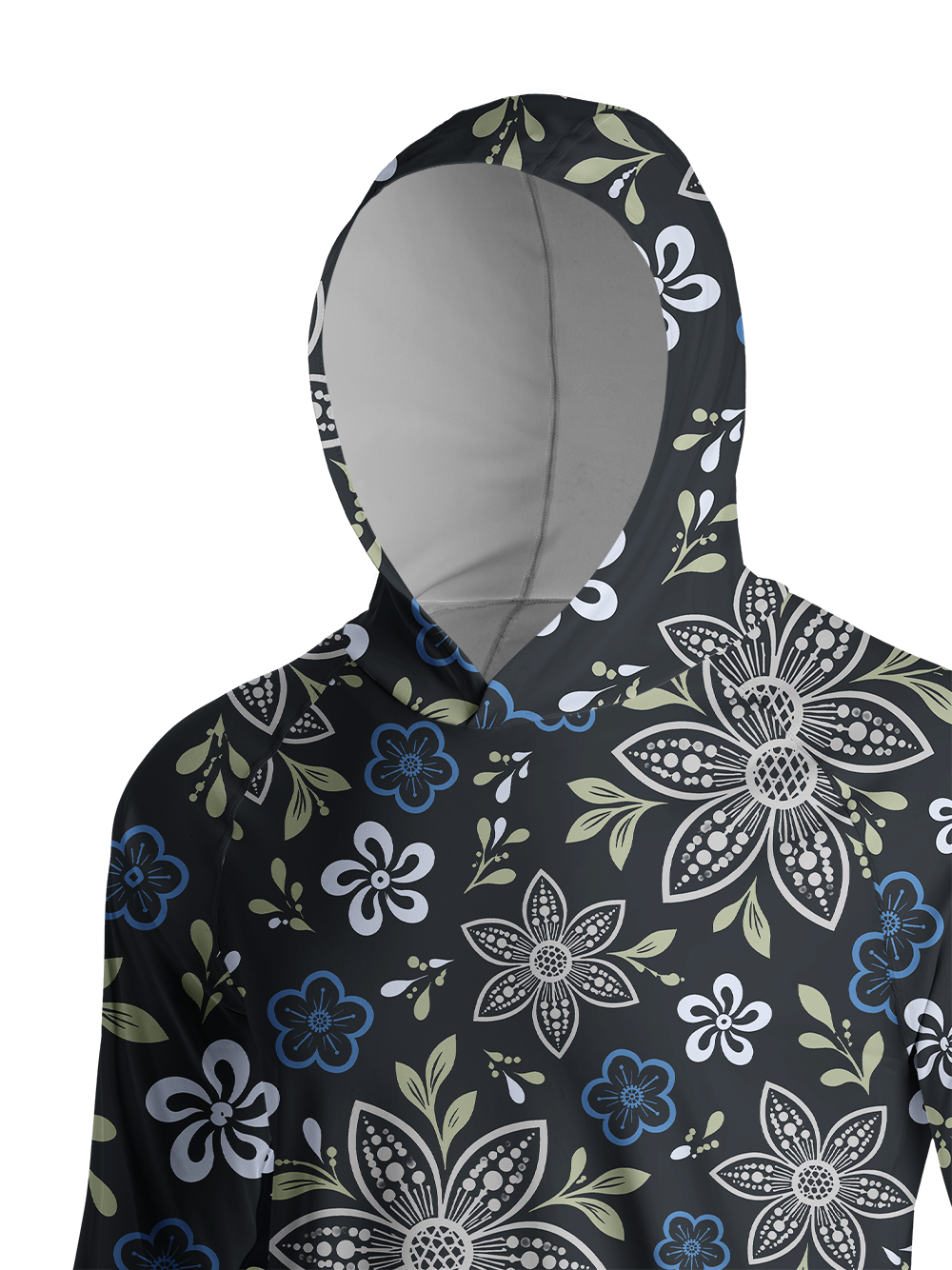Orionride Folk Botanica Ride Long Sleeve Cycling Hoodie Shirt